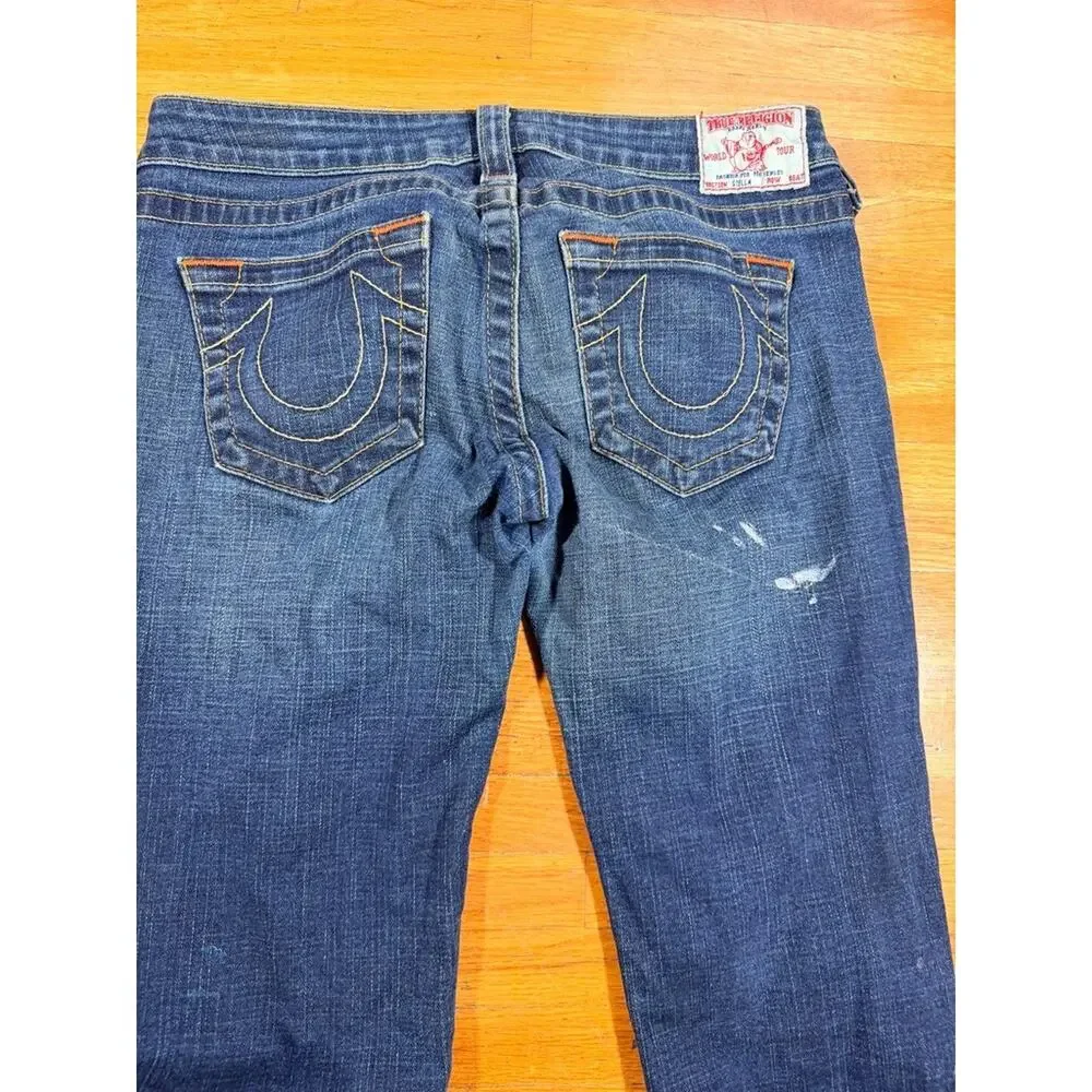 True Religion Brand Jeans Men’s Size 28 Made in USA Dark Wash Horseshoe Denim Y2
